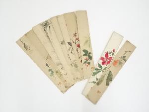 須磨夏郷筆　肉筆短冊10枚